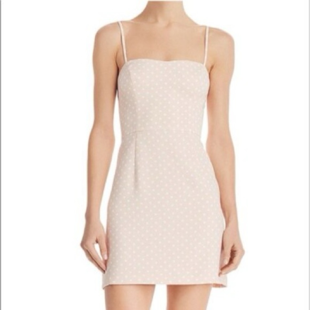 French Connection Cream Polka Dot Mini Dress